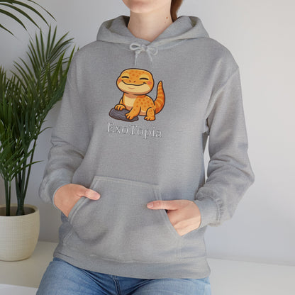ExoTopia Hoodie - Cute Smiling Lizard