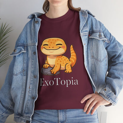 ExoTopia Graphic Tee – Cute Smiling Lizard