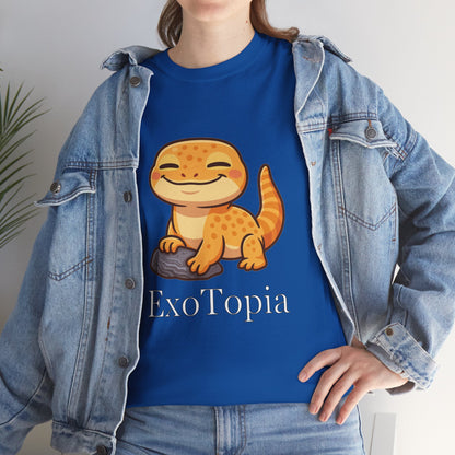 ExoTopia Graphic Tee – Cute Smiling Lizard
