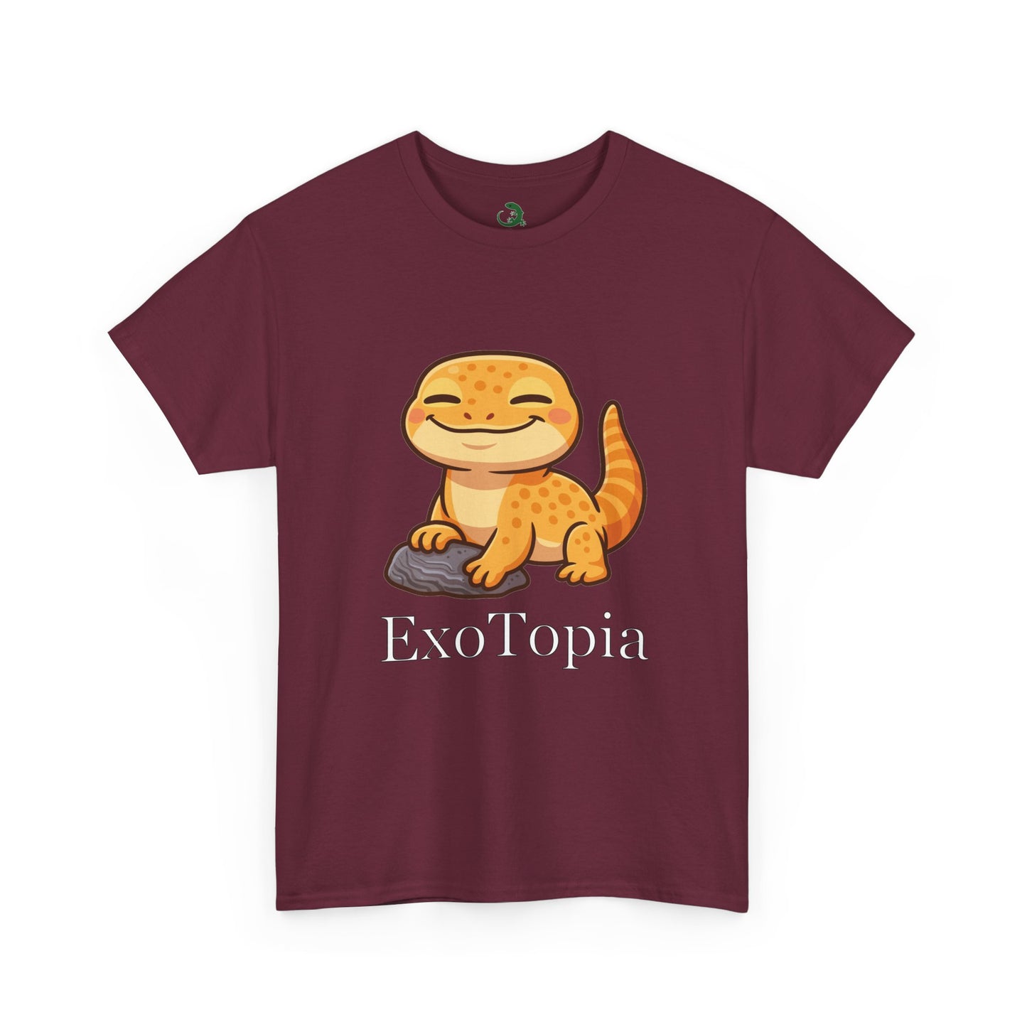 ExoTopia Graphic Tee – Cute Smiling Lizard