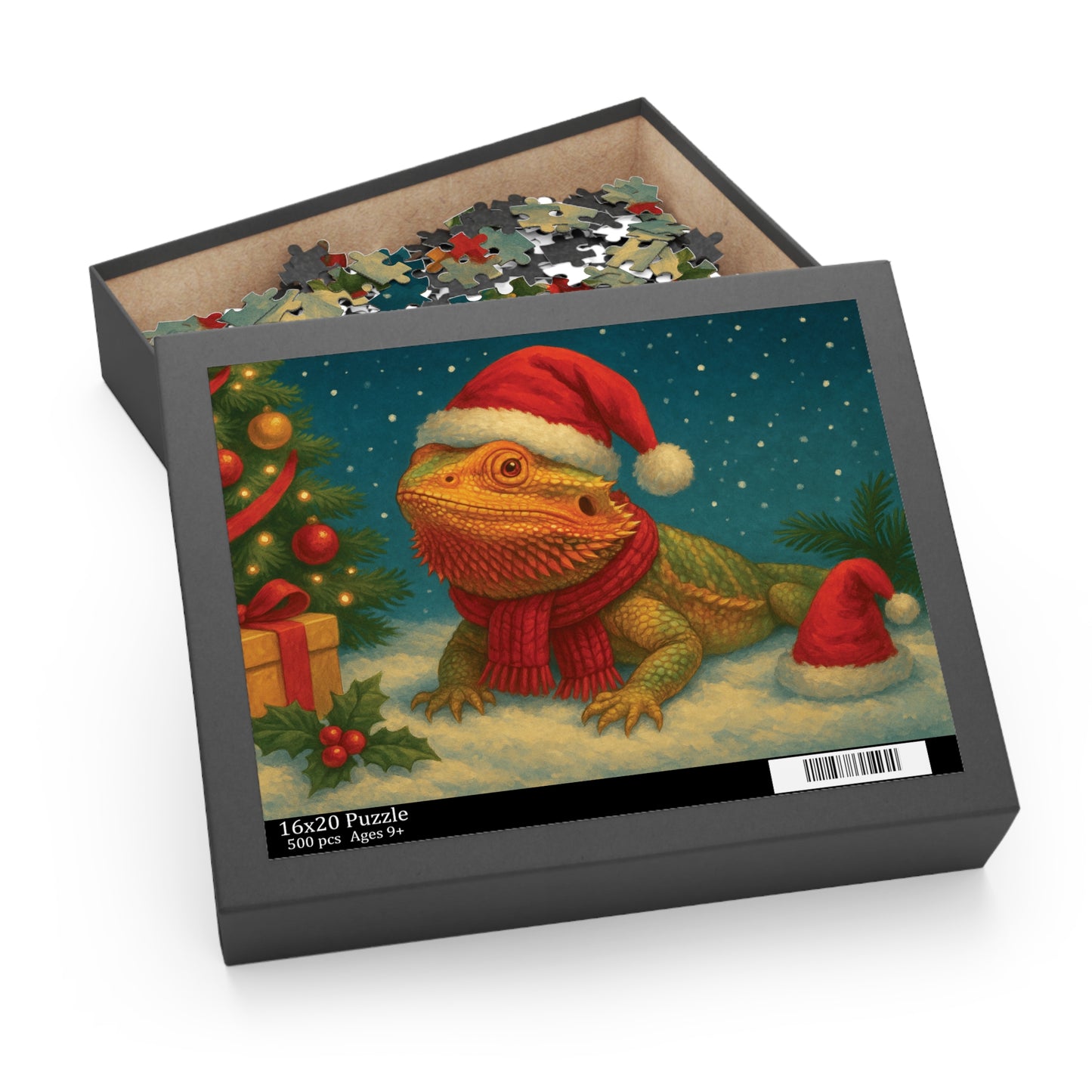 ExoTopia Puzzle - Christmas Bearded Dragon (120/252/500 pcs)