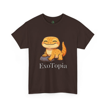 ExoTopia Graphic Tee – Cute Smiling Lizard