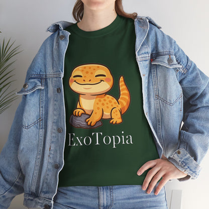 ExoTopia Graphic Tee – Cute Smiling Lizard