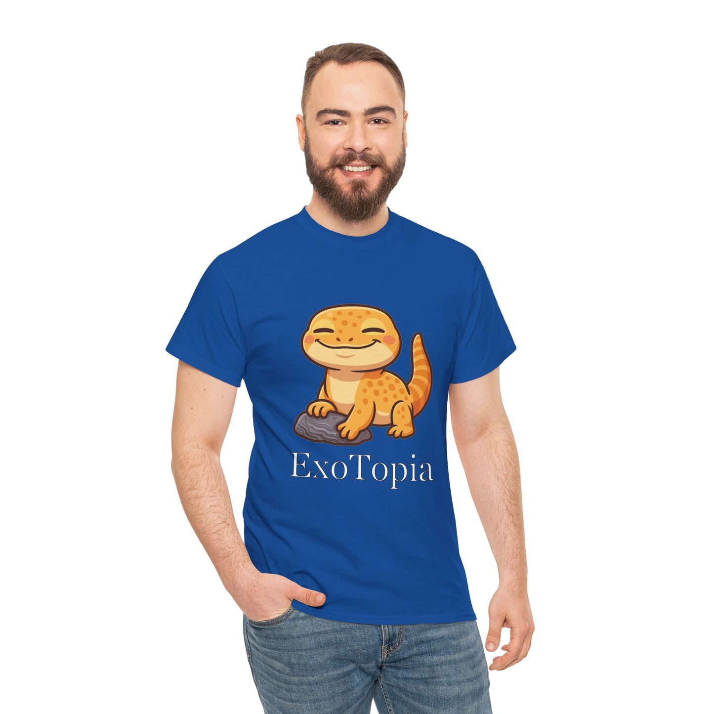 ExoTopia Graphic Tee – Cute Smiling Lizard