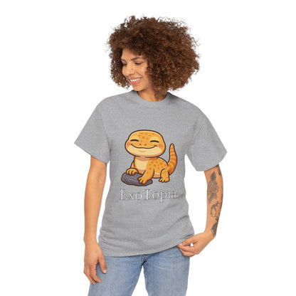 ExoTopia Graphic Tee – Cute Smiling Lizard