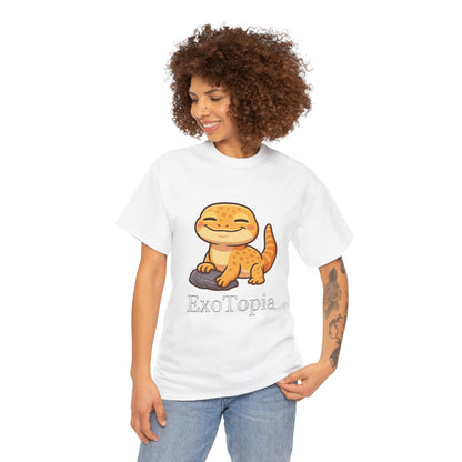 ExoTopia Graphic Tee – Cute Smiling Lizard