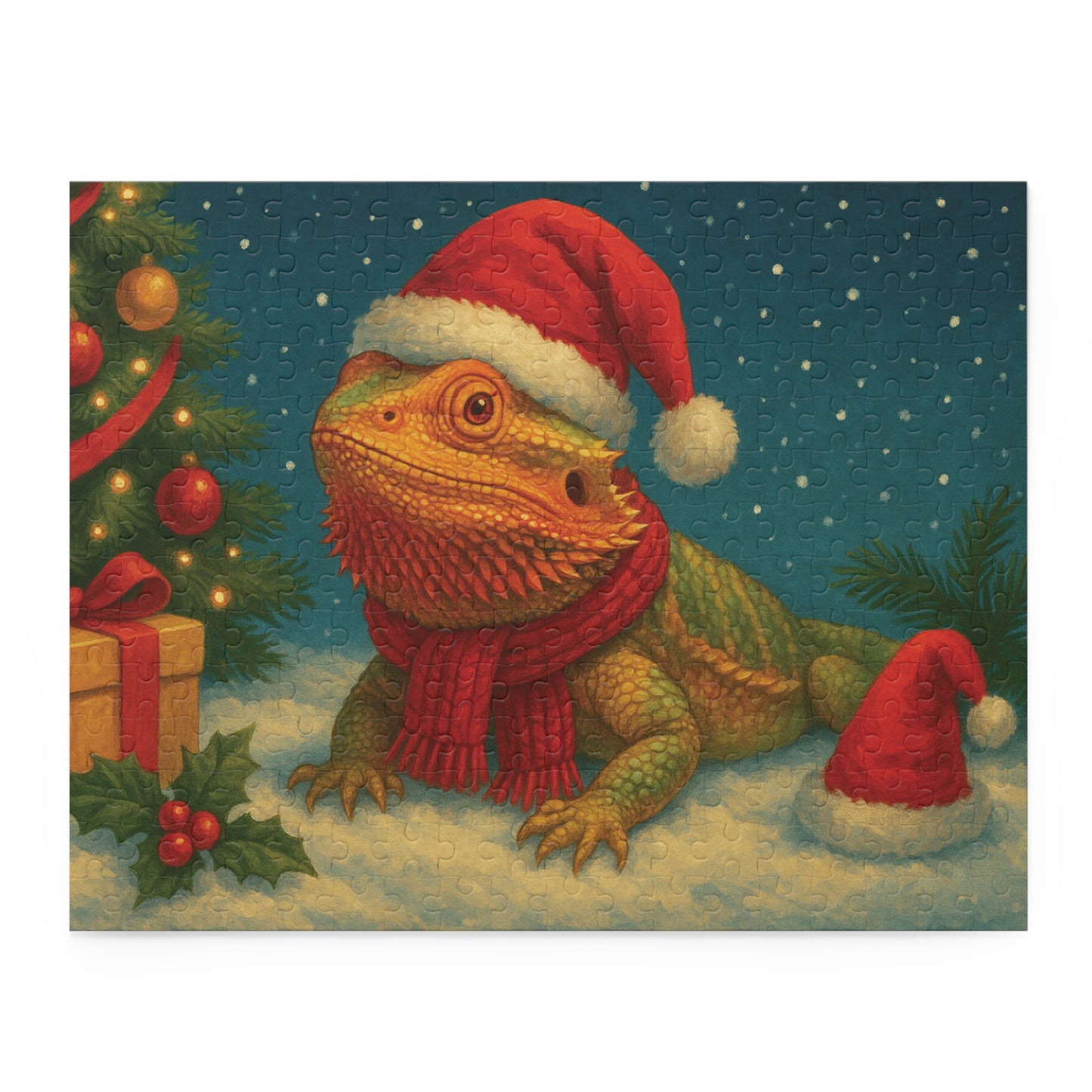 ExoTopia Puzzle - Christmas Bearded Dragon (120/252/500 pcs)
