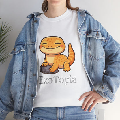 ExoTopia Graphic Tee – Cute Smiling Lizard