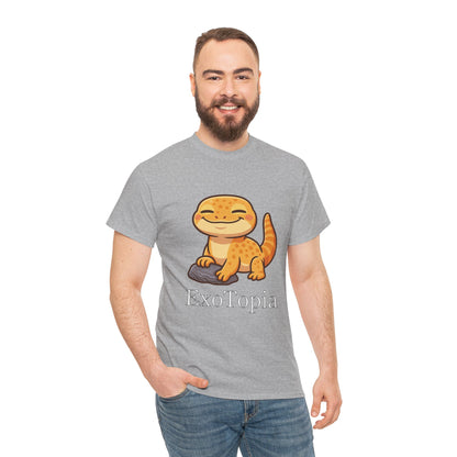 ExoTopia Graphic Tee – Cute Smiling Lizard