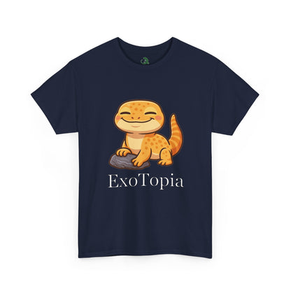 ExoTopia Graphic Tee – Cute Smiling Lizard