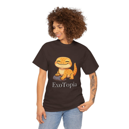 ExoTopia Graphic Tee – Cute Smiling Lizard