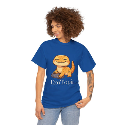 ExoTopia Graphic Tee – Cute Smiling Lizard