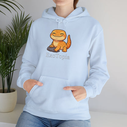 ExoTopia Hoodie - Cute Smiling Lizard