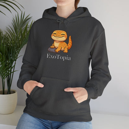 ExoTopia Hoodie - Cute Smiling Lizard