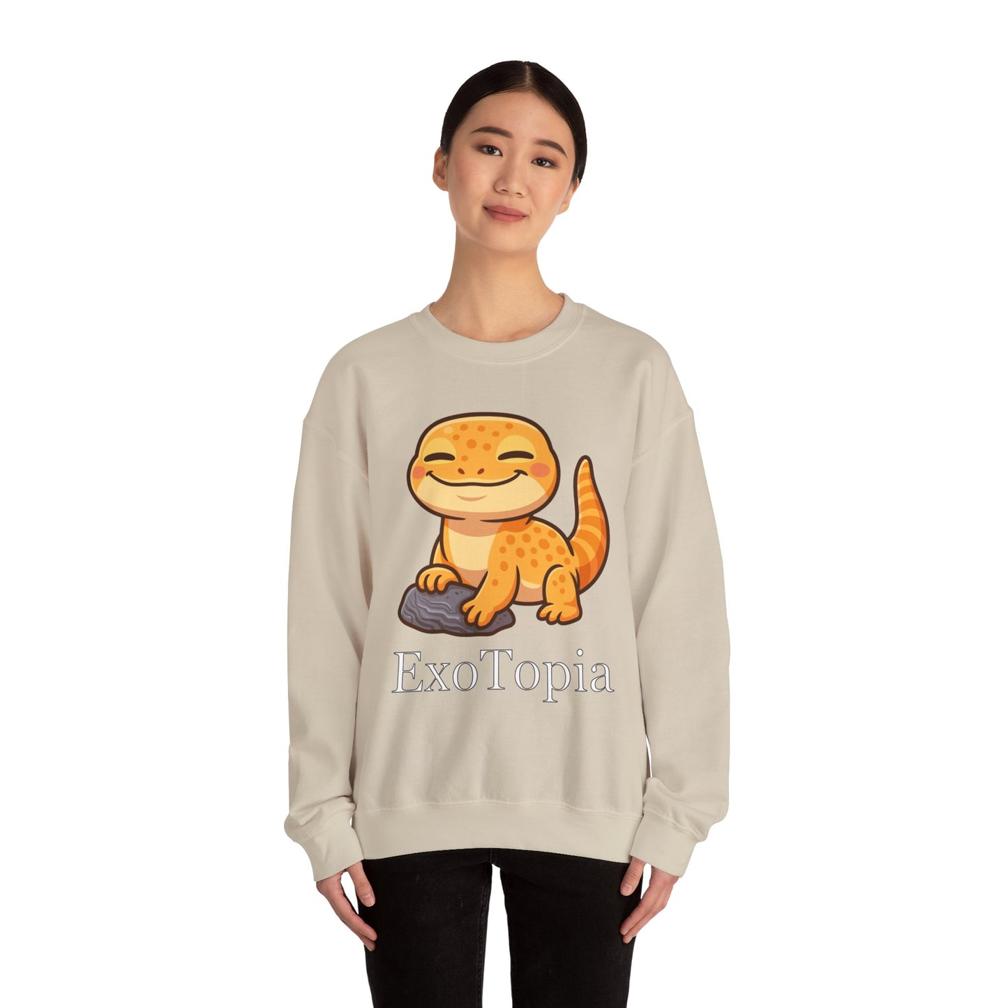 ExoTopia Crewneck - Cute Smiling Lizard