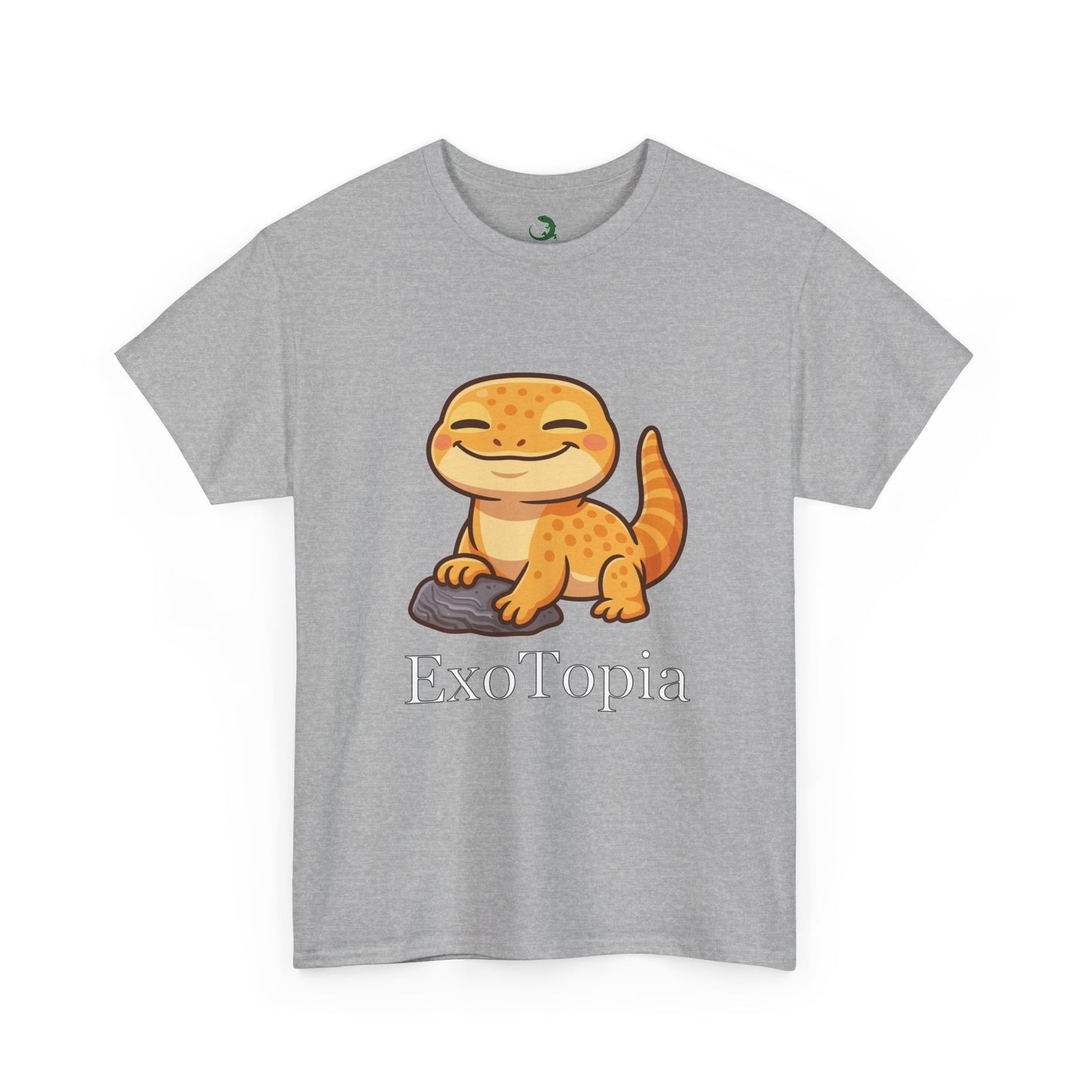 ExoTopia Graphic Tee – Cute Smiling Lizard
