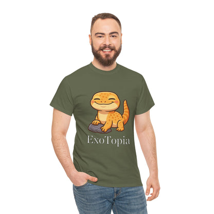 ExoTopia Graphic Tee – Cute Smiling Lizard