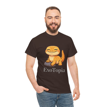 ExoTopia Graphic Tee – Cute Smiling Lizard