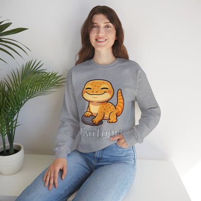 ExoTopia Crewneck - Cute Smiling Lizard