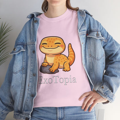 ExoTopia Graphic Tee – Cute Smiling Lizard