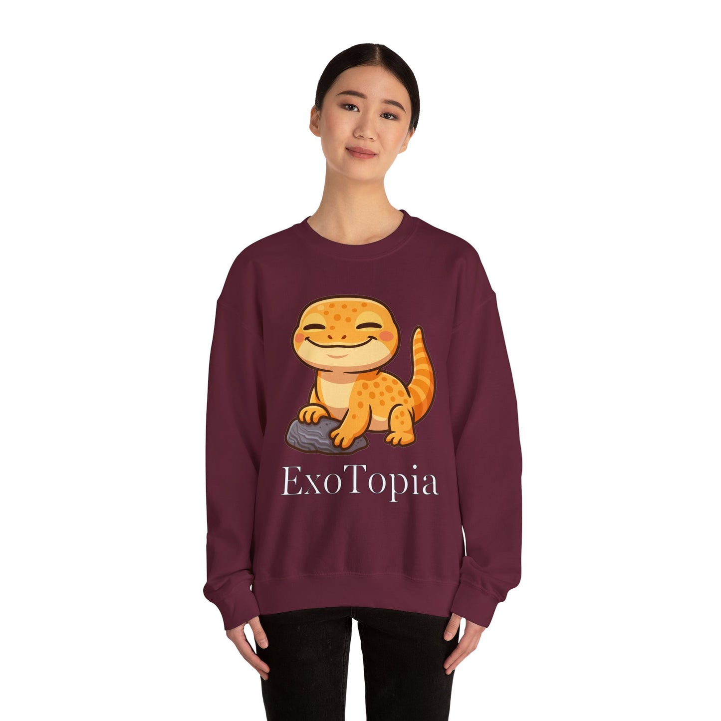 ExoTopia Crewneck - Cute Smiling Lizard