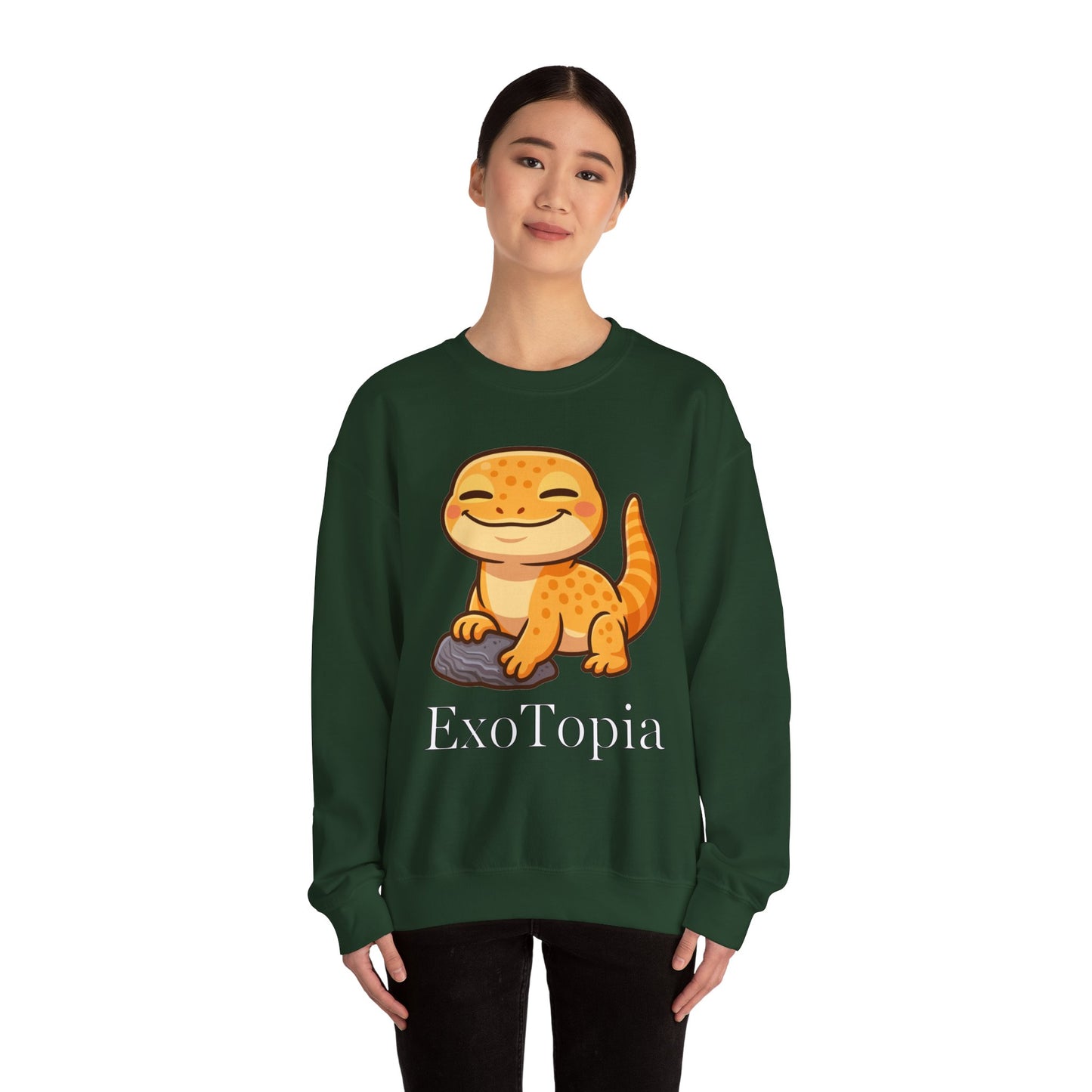 ExoTopia Crewneck - Cute Smiling Lizard
