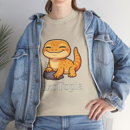 ExoTopia Graphic Tee – Cute Smiling Lizard