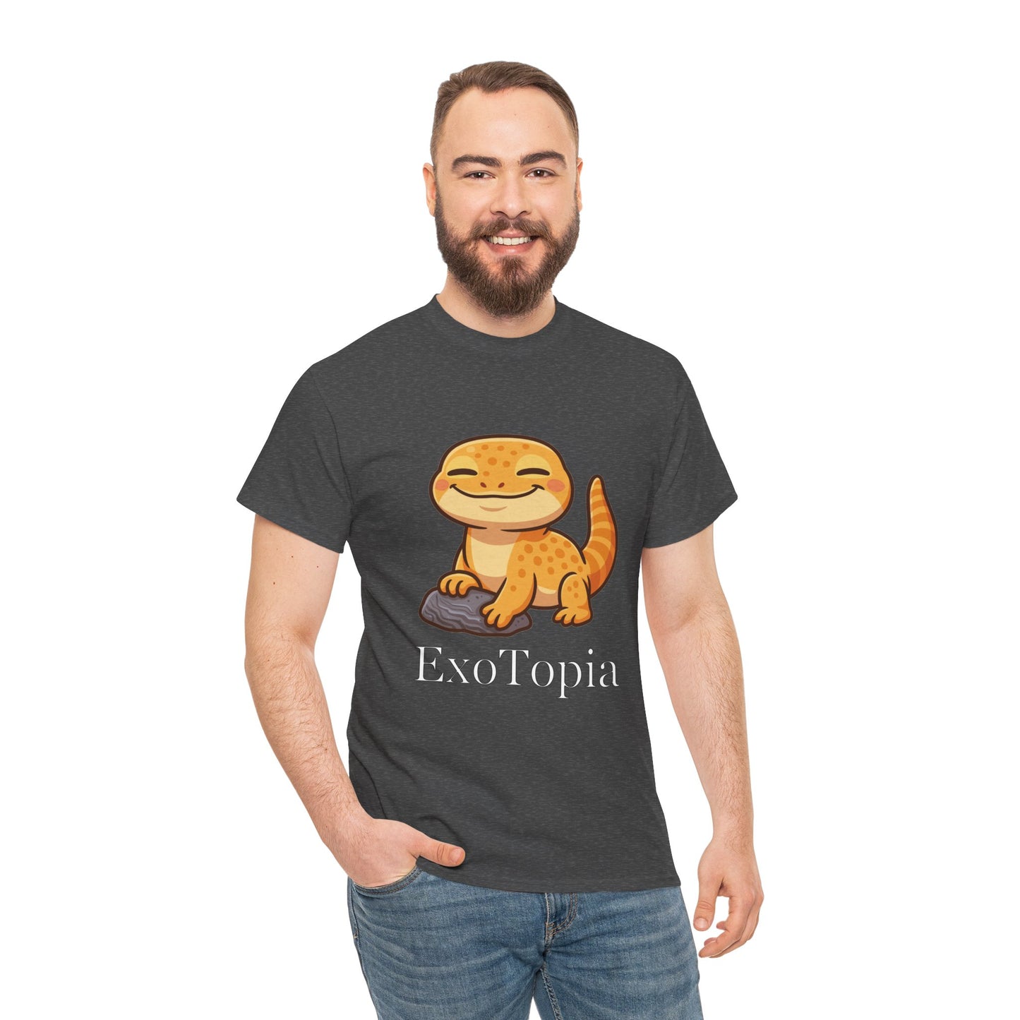 ExoTopia Graphic Tee – Cute Smiling Lizard