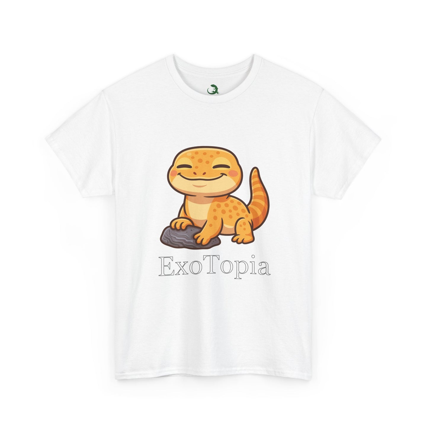 ExoTopia Graphic Tee – Cute Smiling Lizard