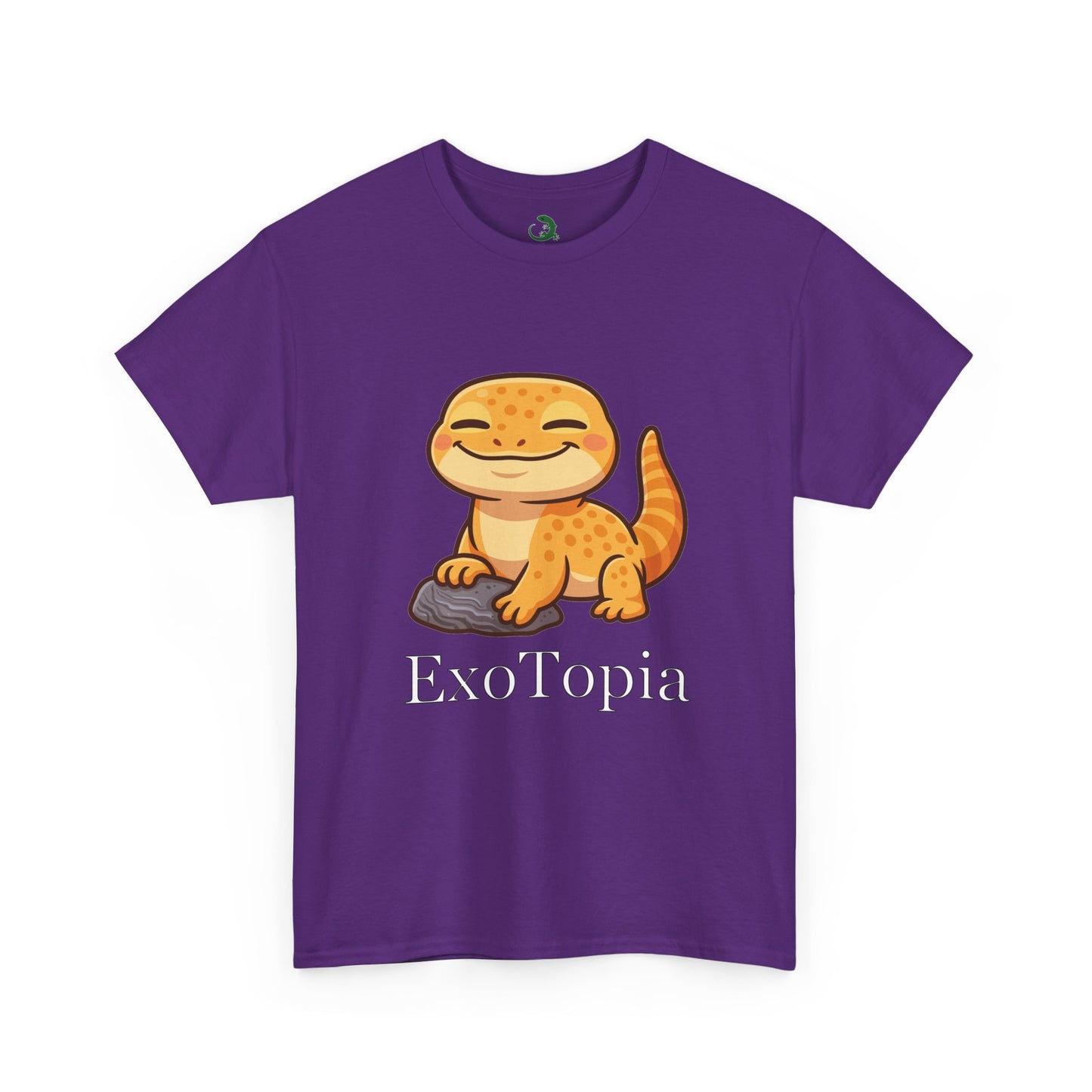 ExoTopia Graphic Tee – Cute Smiling Lizard