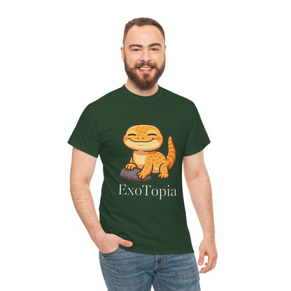 ExoTopia Graphic Tee – Cute Smiling Lizard