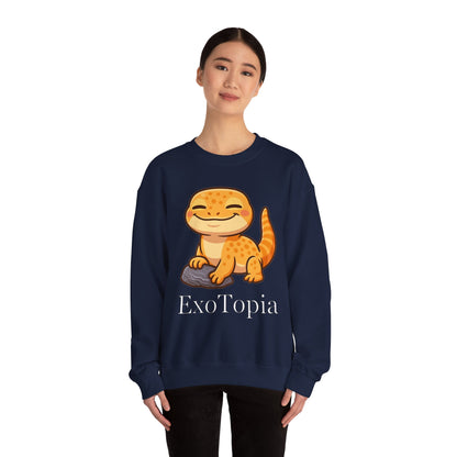 ExoTopia Crewneck - Cute Smiling Lizard