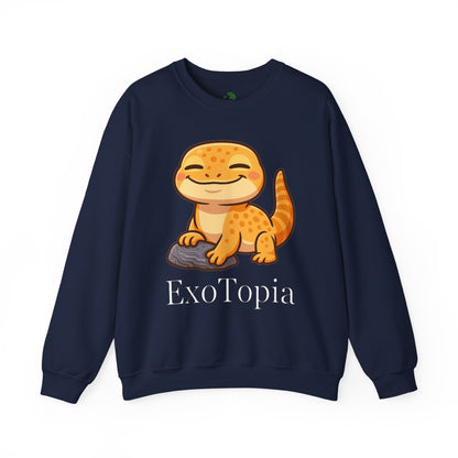 ExoTopia Crewneck - Cute Smiling Lizard
