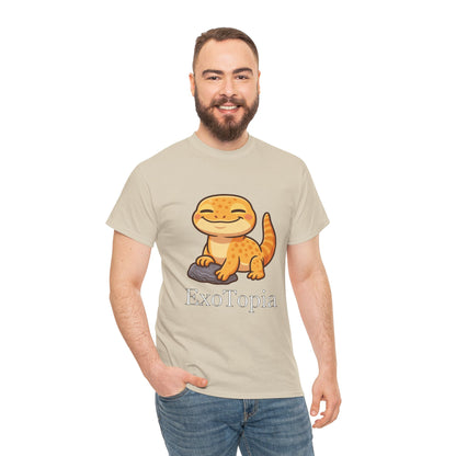 ExoTopia Graphic Tee – Cute Smiling Lizard