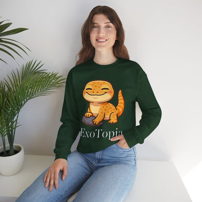 ExoTopia Crewneck - Cute Smiling Lizard