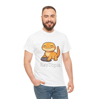 ExoTopia Graphic Tee – Cute Smiling Lizard