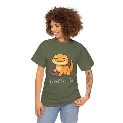 ExoTopia Graphic Tee – Cute Smiling Lizard