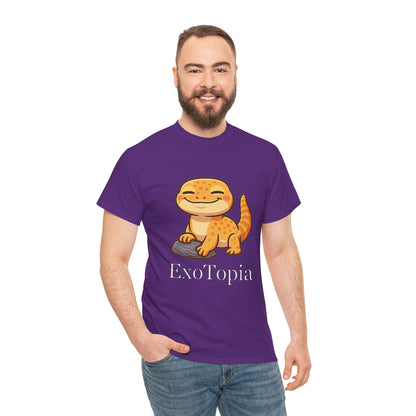 ExoTopia Graphic Tee – Cute Smiling Lizard