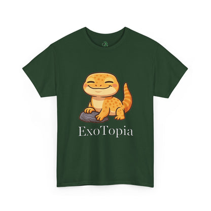 ExoTopia Graphic Tee – Cute Smiling Lizard