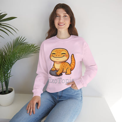 ExoTopia Crewneck - Cute Smiling Lizard