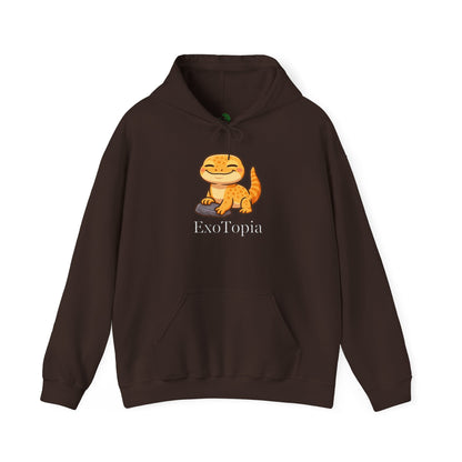 ExoTopia Hoodie - Cute Smiling Lizard