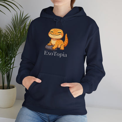 ExoTopia Hoodie - Cute Smiling Lizard