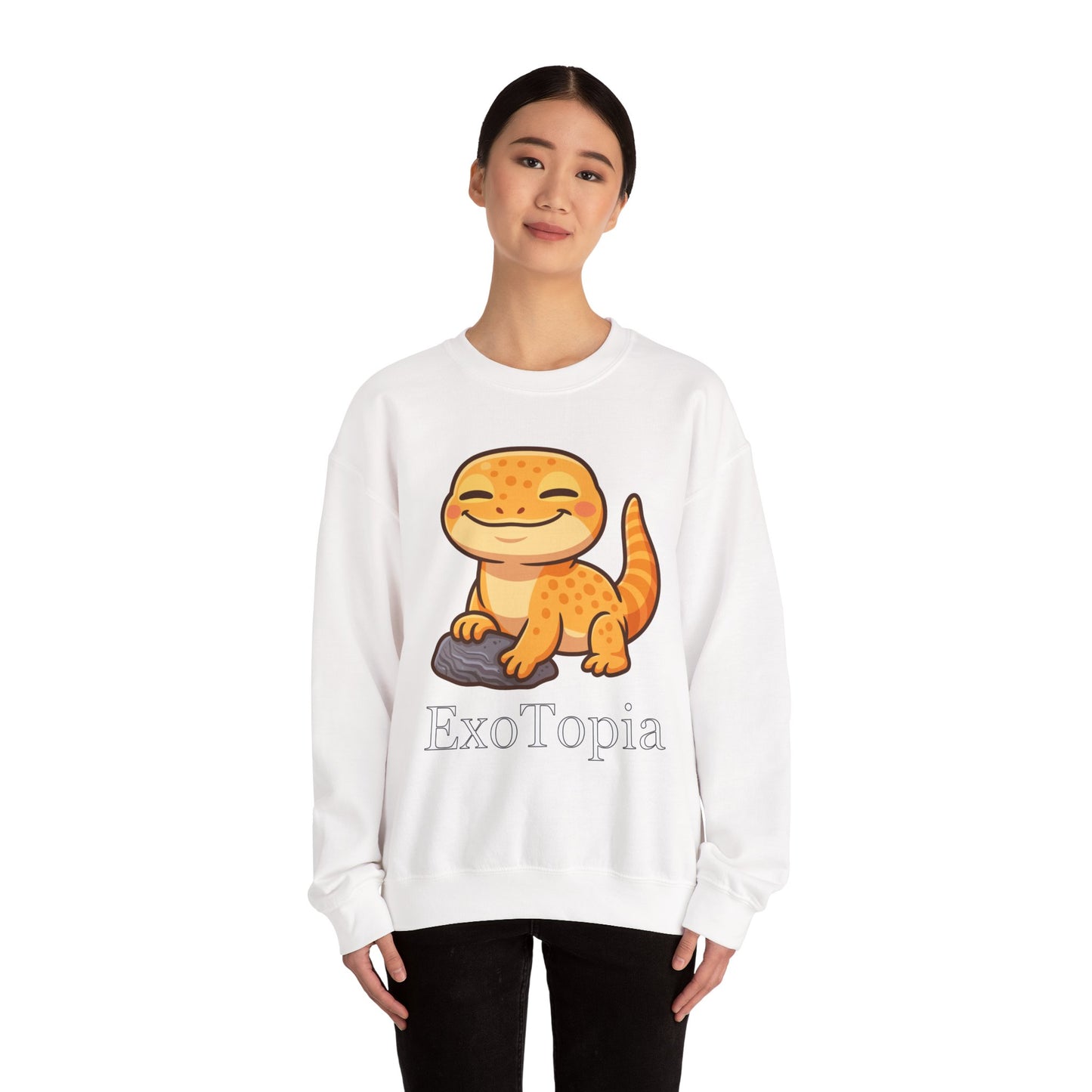 ExoTopia Crewneck - Cute Smiling Lizard
