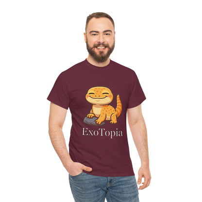ExoTopia Graphic Tee – Cute Smiling Lizard